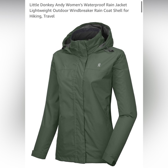 Little Donkey Andy Waterproof Lightweight Rain Jacket Windbreaker - Picture 8 of 8